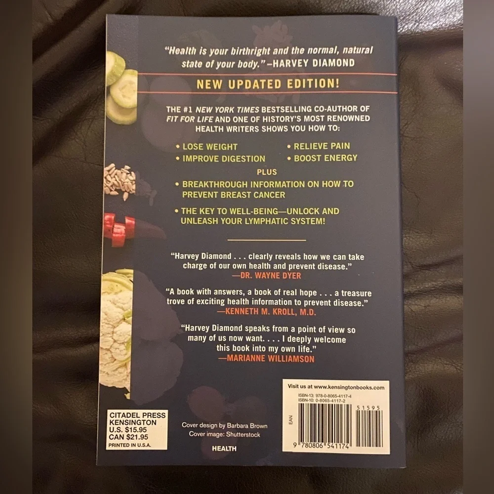 FIT FOR LIFE A NEW BEGINNING PAPERBACK BY HARVEY DIAMOND- NEW